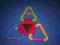 Kolorowy gryzak niemowlęcy zestaw 4 trójkątów