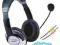 DUŻE SŁUCHAWKI STEREO DO SKYPE/GG Z MIKROFONEM