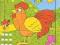 Puzzle edukacyjne DREWNIANE 9 elementów KOGUT