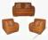 SUPER ZESTAW SOFA DWUOSOBOWA + ROZKŁADANE FOTELE