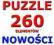 PUZZLE 260 elem. 32 wzory CASTORLAND SUPER CENA