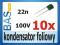 Kondensator foliowy _ MKT _ 22nF _ 100V _ 10szt