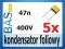 Kondensator foliowy _ MKT _ 47nF _ 400V _ 5szt