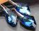 Komplet SWAROVSKI galactic niebieski granatowy 525