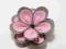 broszka filc różowa kwiatek prezent dzień mamy