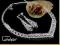 Kkomplet SWAROVSKI ślubny CRYSTAL wieczorowy  W-wa