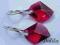 Komplet Swarovski kolczyki i wisiorek cosmic ruby
