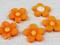 KWIATKI Z MASY POMARAŃCZOWE-5 SZT. ŚR.2,2CM ELBLĄG