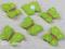 MOTYLKI Z MASY ZIELONE- 6 SZT. MOTYL - DEKORACJE