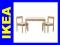 IKEA LATT - KOMPLET DZIECIĘCY STOLIK + 2 KRZESŁA