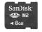 Karta 8GB MS Micro M2 SanDisk sdhc PSP wysyłk w24h