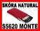 ETUI SKORA NATURAL SAMSUNG S5620 MONTE + FOLIA RED