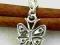 Charms lub wisiorek MOTYL - srebro 925