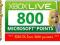 ** XBOX LIVE 800 POINTS MICROSOFT SKAN EU/PL **