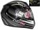 KASK LS2 FF351.5 DIAMOND 2 GLOSS BLACK WHITE M