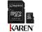 microSD 8GB Kingston HC card class 4 + adapter SD