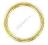 Kółko zamykane prętem SS316L złoty PVD1.2/10mm