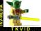 LEGO STAR WARS FIGURKA YODA Removed Key + MIECZ