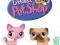 LITTLEST PET SHOP - Kotek i Mops LPS #1312 #1313