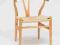 Krzesło inspirowane projektem Wishbone drewniane