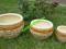 Komplet 3 doniczek donic ceramicznych