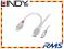 Kabel USB Dual Power 2xUSB A-mini B Lindy 31786-1m