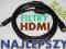 Kabel HDMI  MOCNY full HD ---- V1.4 POZŁACANY 1.5M