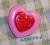 GUZIKI SERDUSZKA LOVE  RÓŻOWE SERCA 15 mm SHABBY
