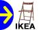 NAJTANIEJ IKEA TERJE KRZESLO SKLADANE FOTEL 3 KOL