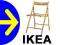 NAJTANIEJ IKEA TERJE BUK KRZESLO SKLADANE TABORET