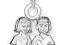 ZAWIESZKA CHARMS - BLIŹNIĘTA c109