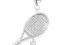 ZAWIESZKA CHARMS - RAKIETA TENISOWA c294