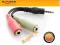 ADAPTER JACK STEREO MINI(M) 4-PIN JACK MINI(F)X2