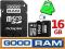 16GB KARTA PAMIĘCI GOODRAM MICRO SDHC + ADAPTER SD