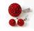 Swarovski śliczny komplet kule 8mm ,18mm czerwony