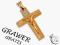 Krzyżyk darmowy grawer złoto 585