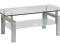 Ława Lisa srebrna aluminium wys.45