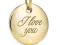 ZAWIESZKA CHARMS - I LOVE YOU c532