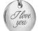 ZAWIESZKA CHARMS - I LOVE YOU c533