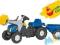 Rolly Toys TRAKTOR z PRZYCZEPĄ i ŁYŻKĄ New Holland