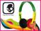 Słuchawki Skullcandy UPROCK Rasta ORYGINALNE PL