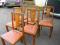 6 krzesel debowych ART DECO 1930 rok