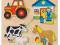 GOKI puzzle w ramce drewniane gospodarstwo 2+