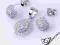 KOMPLET SREBRNY Z DIAMENTOWEJ KOLEKCJI MODNY