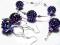 Oliwia Style - ZESTAW SWAROVSKI amethyst