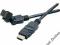 Kabel HDMI Vivanco Ethernet końcówka obracana, 2 m