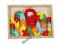 PUZZLE ALFABET drewniane EDUKACYJNE, NAUKA ZABAWA