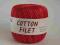 Kordonek Cotton Filet cieniowany - Czerwony - 1203