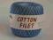 Kordonek Cotton Filet cieniowany- Niebieski - 9434