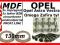 Dystanse MDF Opel Astra Vectra Omega Zafira D02